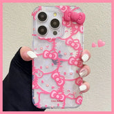 Hello Kitty Bow Full Screen Laser Case for iPhone